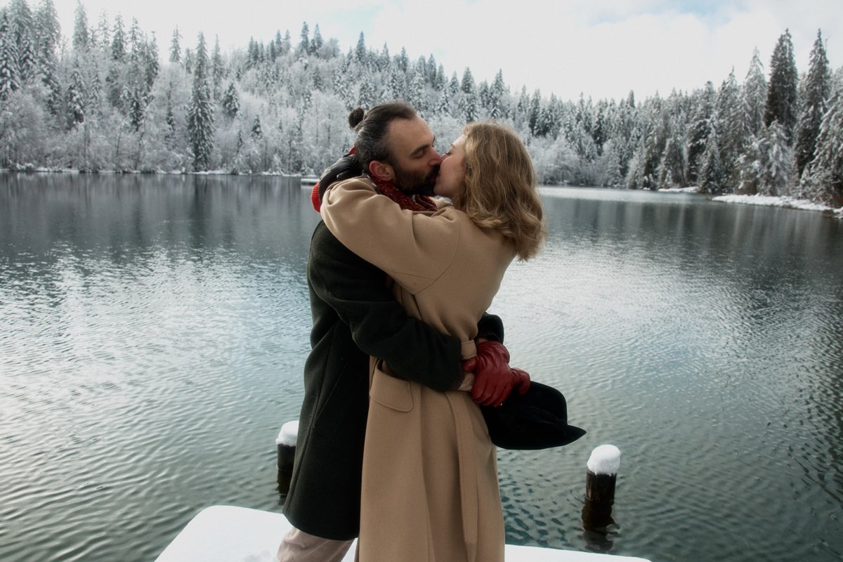 Couple during their photo shoot