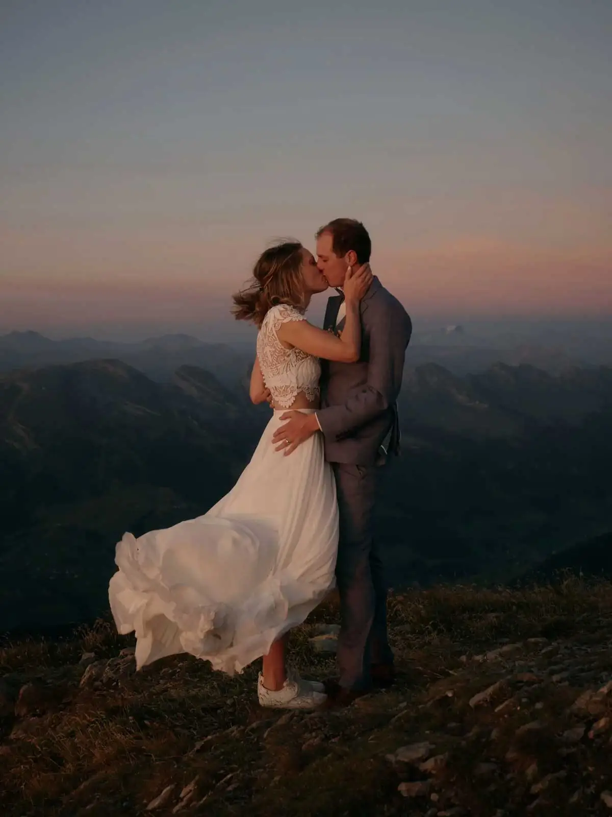 elope in switzerland sunrise shoot